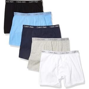NWT New 5 Pack Calvin Klein Boys Large (12/14) Modern Boxer Briefs Underwear